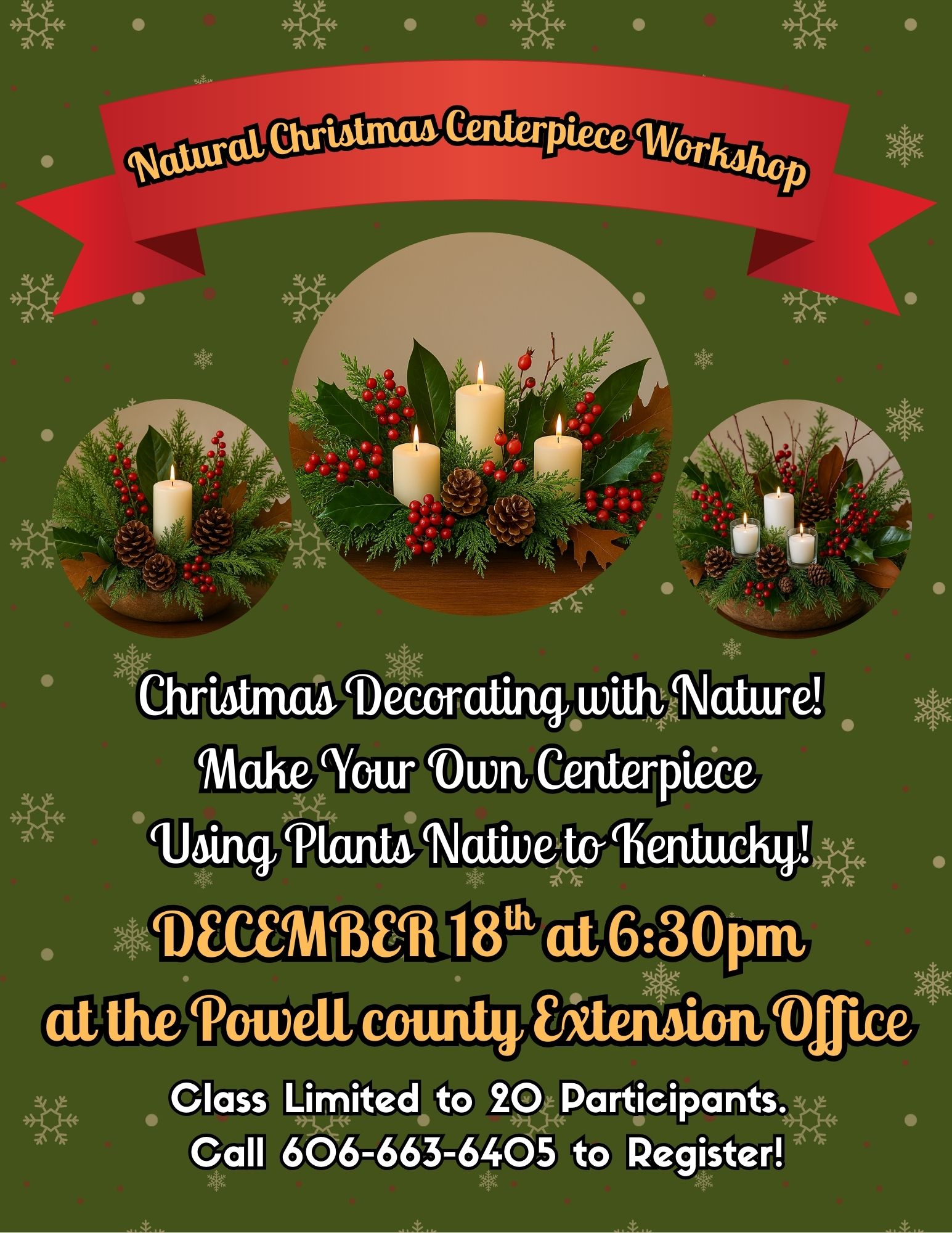 xmas centerpiece flyer